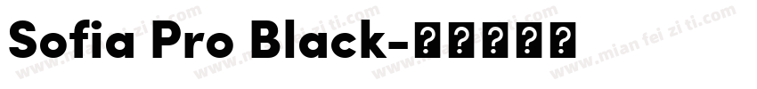 Sofia Pro Black字体转换